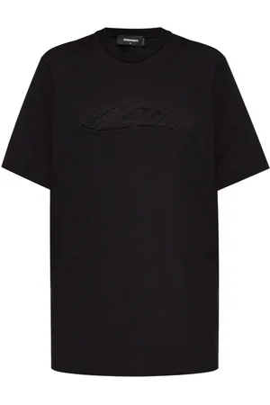 Dsquared2 Vestido estilo playera de algodón