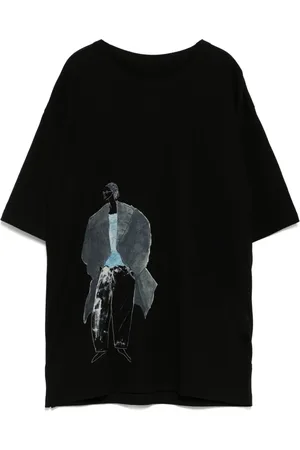 YOHJI YAMAMOTO Playera con estampado gráfico