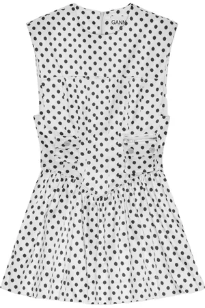 Ganni Vestido corto con motivo de lunares