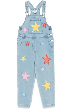 Stella McCartney Overol con estrellas bordadas