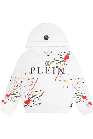 Philipp Plein Hoodie con estampado de salpicaduras de pintura