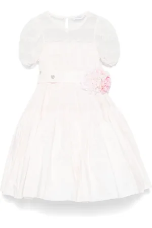 MONNALISA Vestido con bordado floral