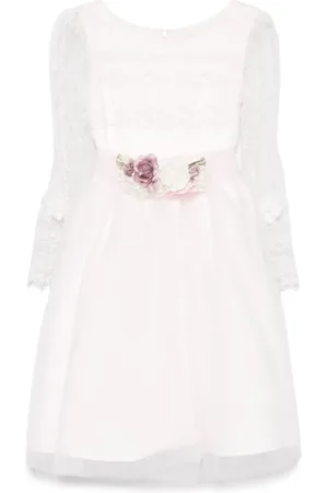 MONNALISA Vestido con bordado floral