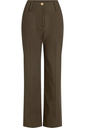 Patou Pantalones de gabardina anchos