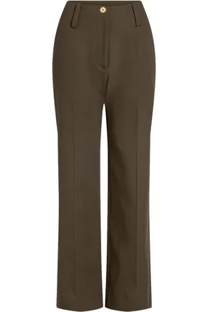 Patou Pantalones de gabardina anchos