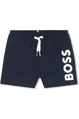 HUGO BOSS Shorts de playa con logo estampado