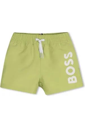 HUGO BOSS Shorts de playa con logo estampado