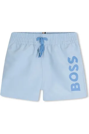 HUGO BOSS Shorts de playa con logo estampado