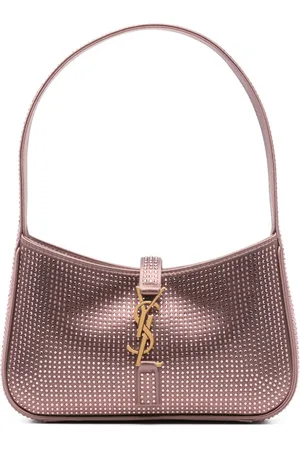 Saint Laurent Tote mini con placa Cassandre