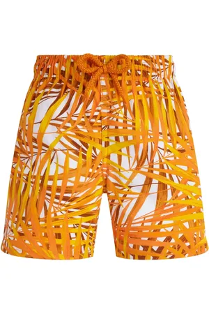 Vilebrequin Shorts de playa Palm Leaves