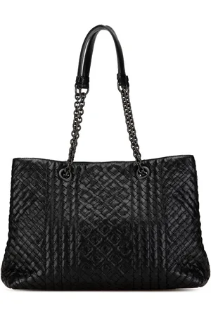 Bottega Veneta Tote Medium Intrecciato Stitched Double Chain 2012-2024