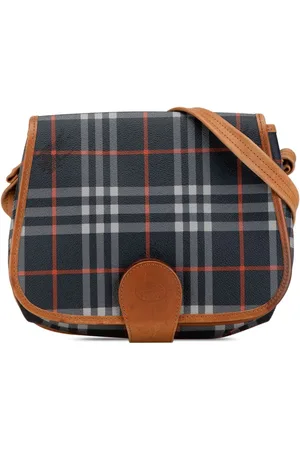 Burberry Bolsa crossbody Vintage Haymarket Check Saddle Bag 2010