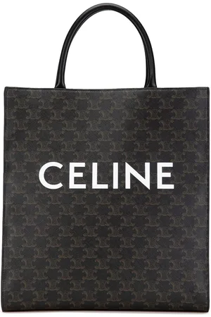 Céline 2023 Medium Triomphe Coated Canvas Vertical Cabas satchel