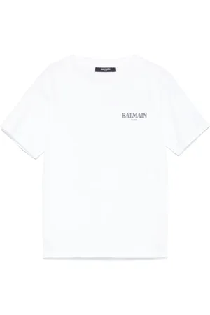 Balmain Playera con logo de goma