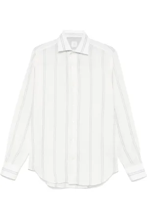 ELEVENTY Camisa con rayas estampadas