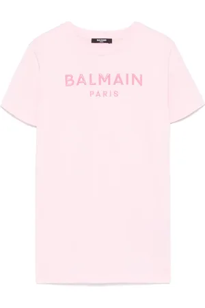 Balmain Vestido con aplique del logo