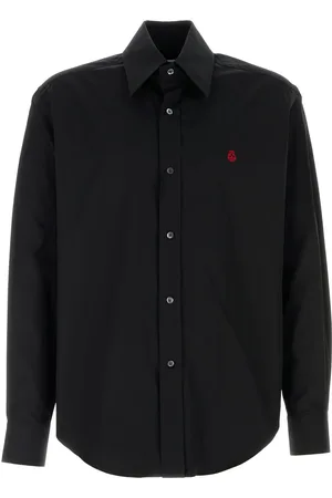 Alexander McQueen Camisa con logo bordado