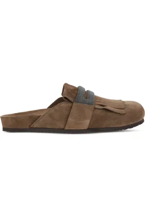 Brunello Cucinelli Mocasines con detalle de cadena Monili