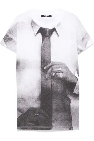 Balmain Playera con estampado gráfico