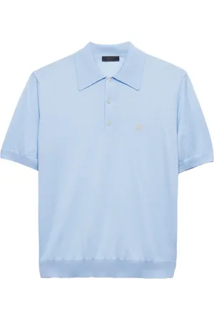 Prada Playera tipo polo de tejido fino