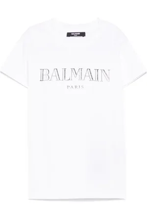 Balmain Playera con logo estampado