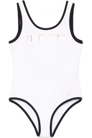 Balmain Traje de baño con logo estampado
