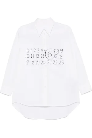 Maison Margiela Camisa con motivo de números