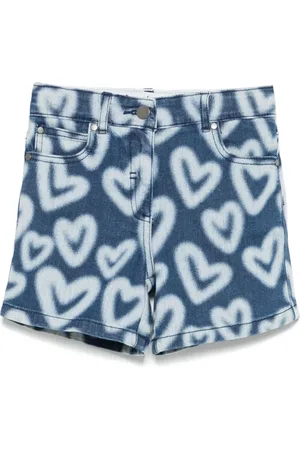 Stella McCartney Shorts con corazones estampados
