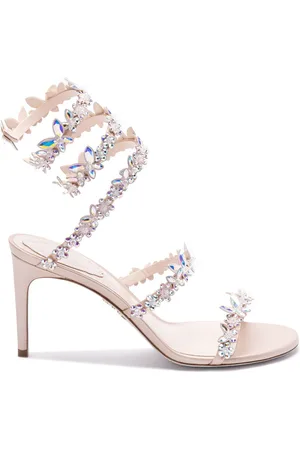RENE CAOVILLA Sandalias con apliques de cristal