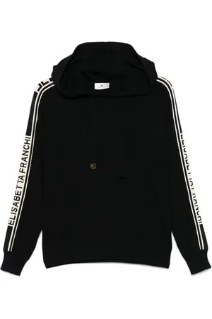 Elisabetta Franchi Hoodie con banda en contraste