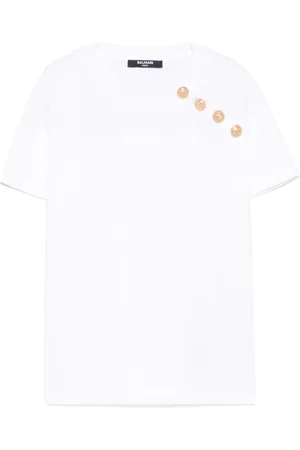 Balmain Playera con logo estampado