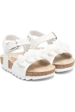 MONNALISA Sandalias con aplique de rosa
