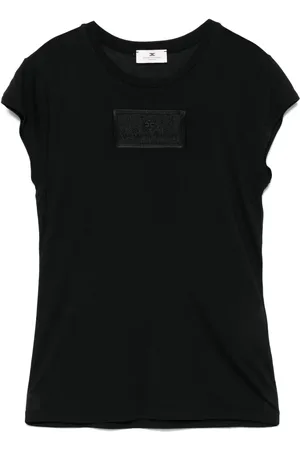 Elisabetta Franchi Playera con parche del logo