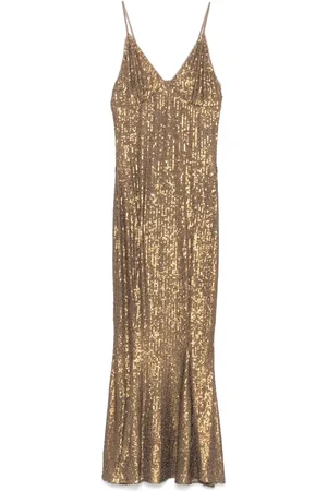 Norma Kamali Slip dress midi con cola de pez
