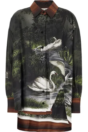 The Attico Camisa con estampado gráfico