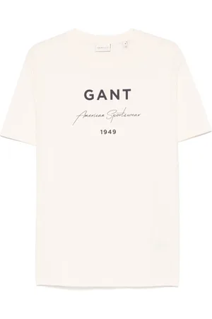 GANT Playera con logo y manga corta