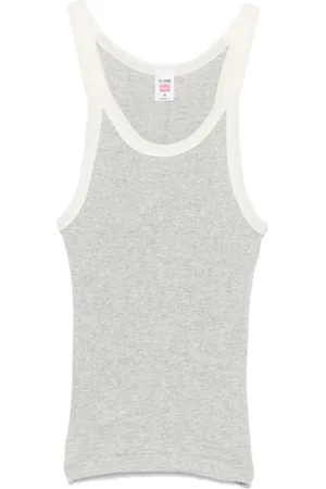 RE/DONE Camiseta tejida de canalé de x Hanes