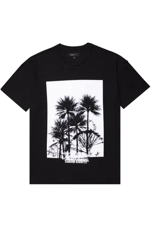 Purple Brand Playera con palmeras estampadas