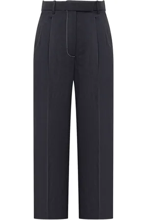 Thom Browne Pantalones rectos con tiro alto