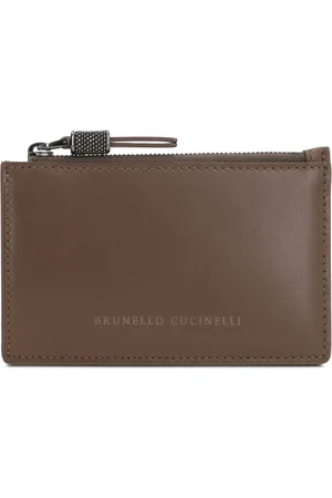 Brunello Cucinelli Cartera con sello del logo