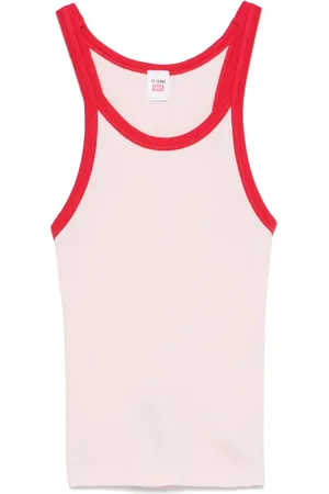 RE/DONE Camiseta tejida de canalé
