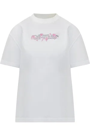 OFF-WHITE Playera con estampado Bookish Roses