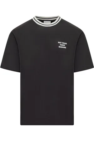Drôle de Monsieur Playera con eslogan estampado