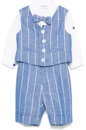 COLORICHIARI Set de pantalones a rayas