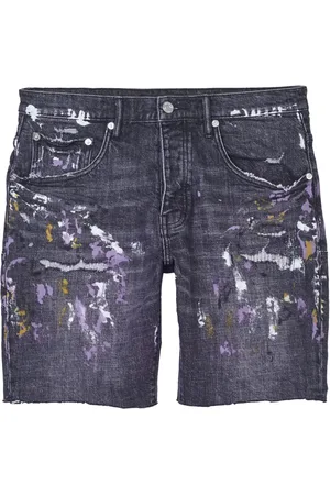 Purple Brand Shorts de mezclilla con tiro medio