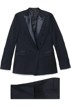 corneliani Traje con ribete satinado
