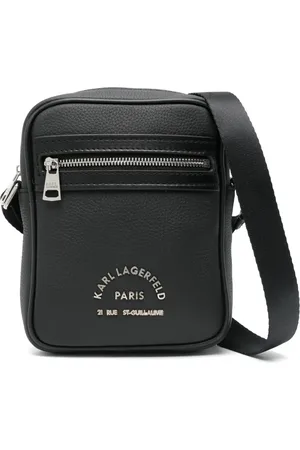 Karl Lagerfeld Bolsa crossbody con letras del logo