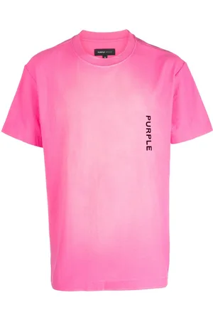Purple Brand Playera con logo estampado y efecto desgastado
