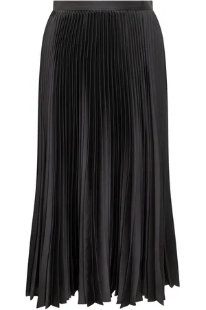 Jil Sander Falda midi con diseño plisado