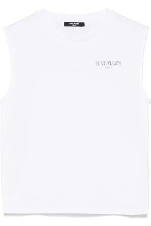 Balmain Playera con logo estampado